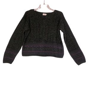 Alps Sweater M crew neck sweater winter warm